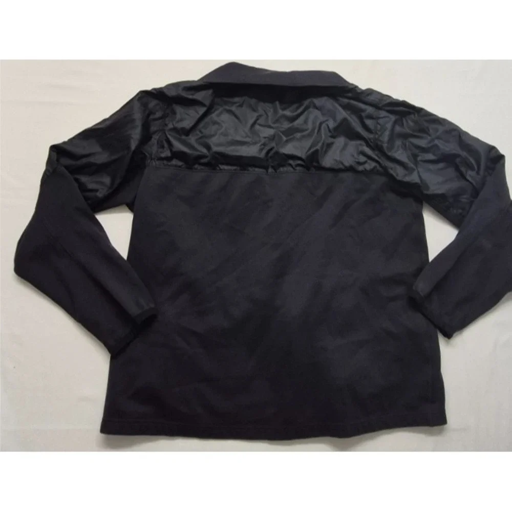 Nike Therma-Fit women's black full zip athletic jacket LG pockets/fleece‎